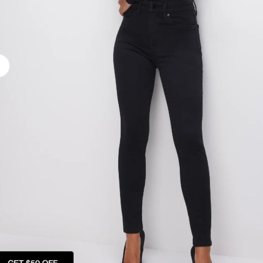 Good American Black Skinny Jeans